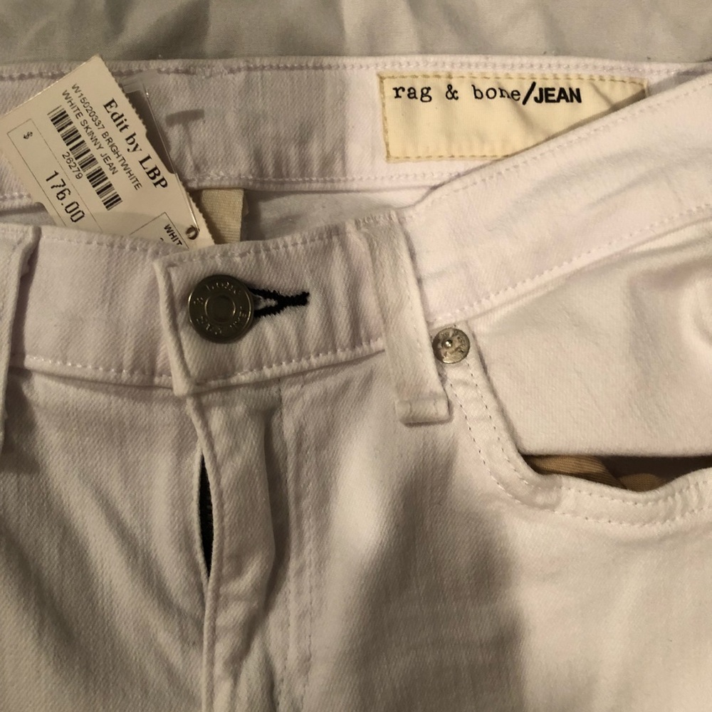 Rag & Bone White Skinny Jeans